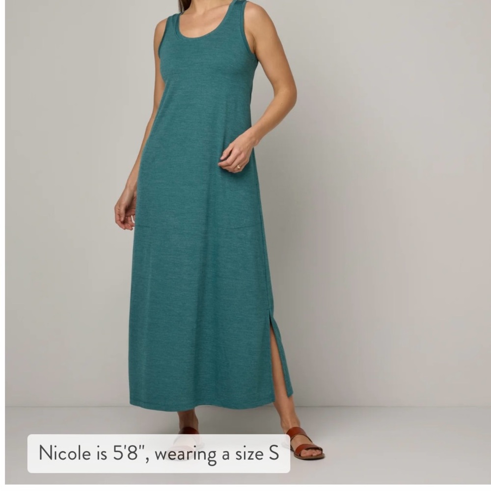 Wool$ xl maxi dress teal